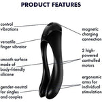 Satisfyer Candy Cane Finger Vibrator Black