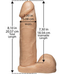 VacULock 8 Inch Realistic Cock With Ultra Harness