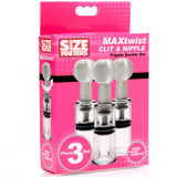 Size Matters Max Twist Clit and Nipple Triple Sucker Set