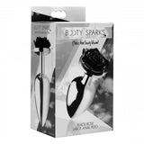 XR Booty Sparks Black Rose Anal Plug Large