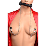 XR Silicone Bit Gag with Nipple Clamps