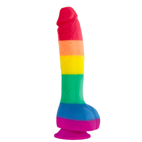 Colours Pride Edition 8 Inch Realistic Silicone Dildo With Balls