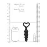 Ouch Silicone Anal Love Beads Black