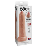 King Cock 9 Inch Flesh Uncut Cock Dildo