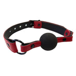 Rouge Garments Leather Croc Print Ball Gag