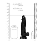 RealRock 8 Inch Vibrating Realistic Cock With Scrotum