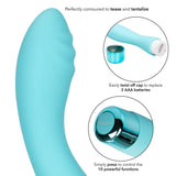 Eden Ripple Silicone GSpot Vibrator Waterproof 6 inch