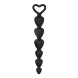 Black Silicone Anal Beads