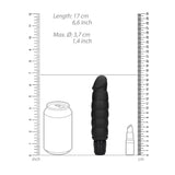 Ribbed Vibrator Black