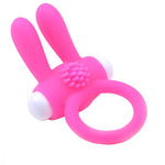 Cock Ring With Rabbit Ears Pink