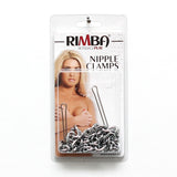 Silver Nipple Clamps With Double Chain