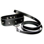 SportSheets Leather Leash And Collar